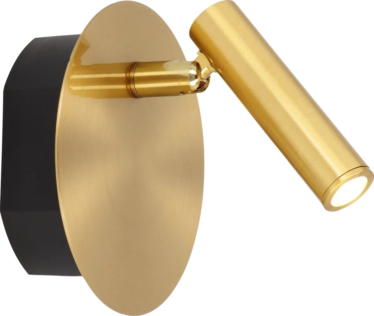 Lucide JOLIJN Oplaadbare Bedlamp - Ø10,2cm LED 3000K - Mat Goud/Messing