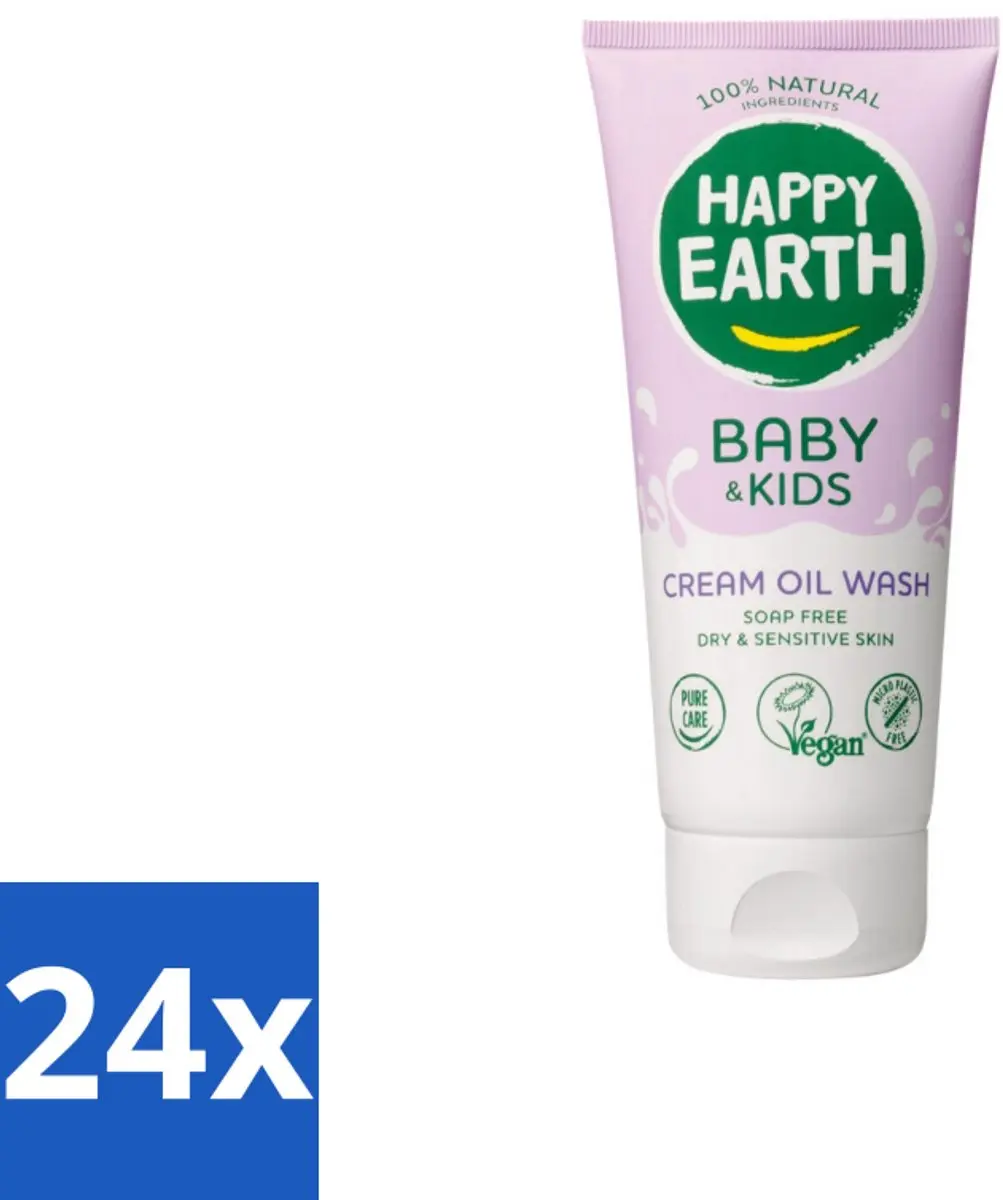 Happy Earth Cream Oil Wash Baby & Kids 200ml