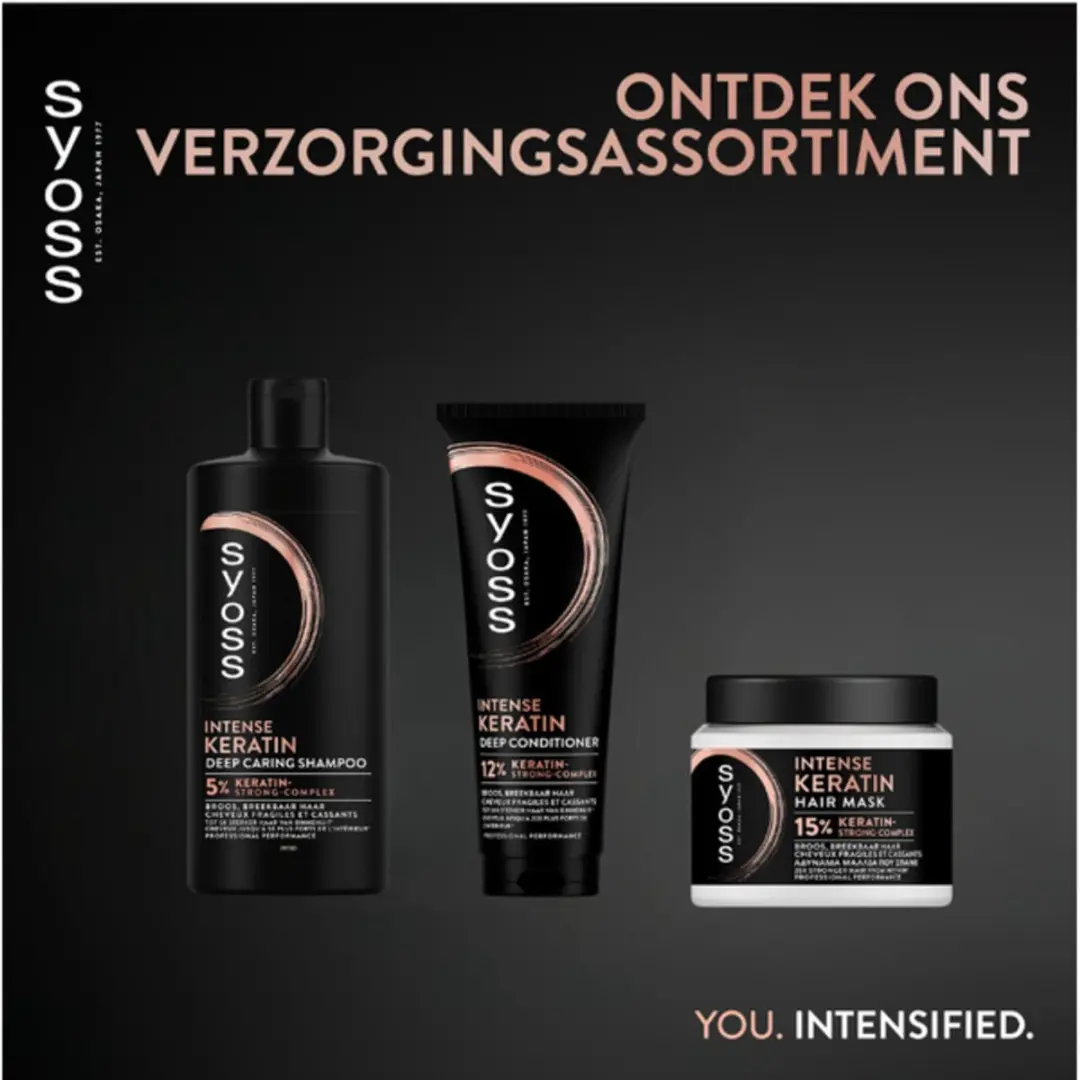 SYOSS Keratin Shampoo 440ml - 2 Stuks