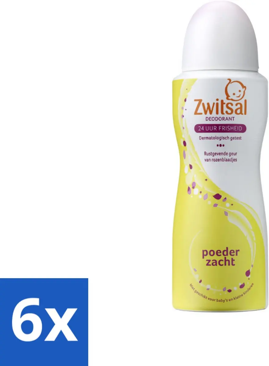 Zwitsal Poederzachte Deodorant Rozengeur 600ml
