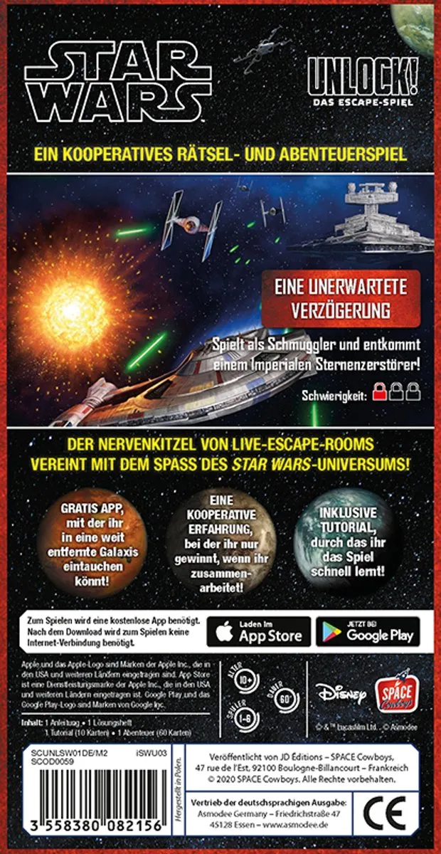 Asmodee Unlock! Star Wars Kaartspel SCOD0058 - 1-6 Spelers