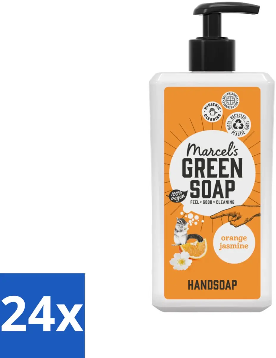 Marcel's Green Soap Handzeep Sinaasappel & Jasmijn 500ml
