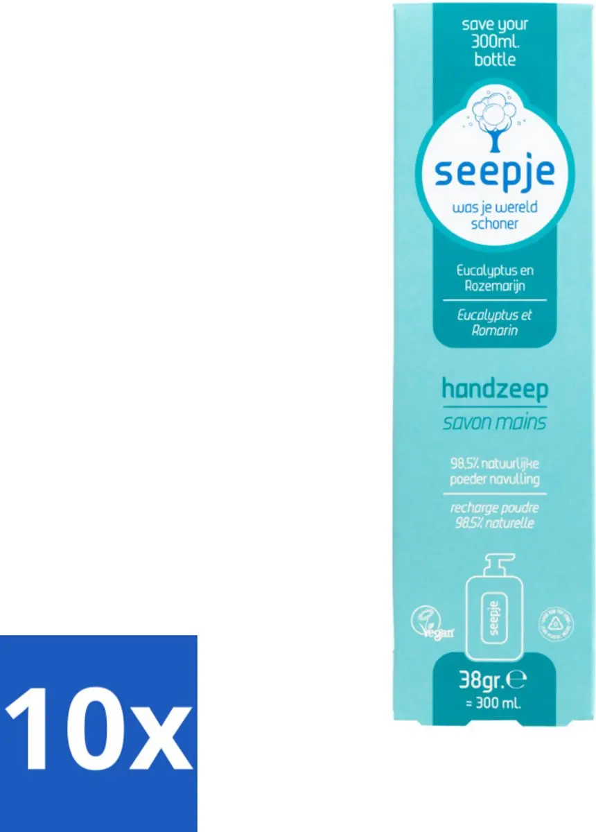 Seepje Handzeep Navulverpakking Eucalyptus Rozemarijn