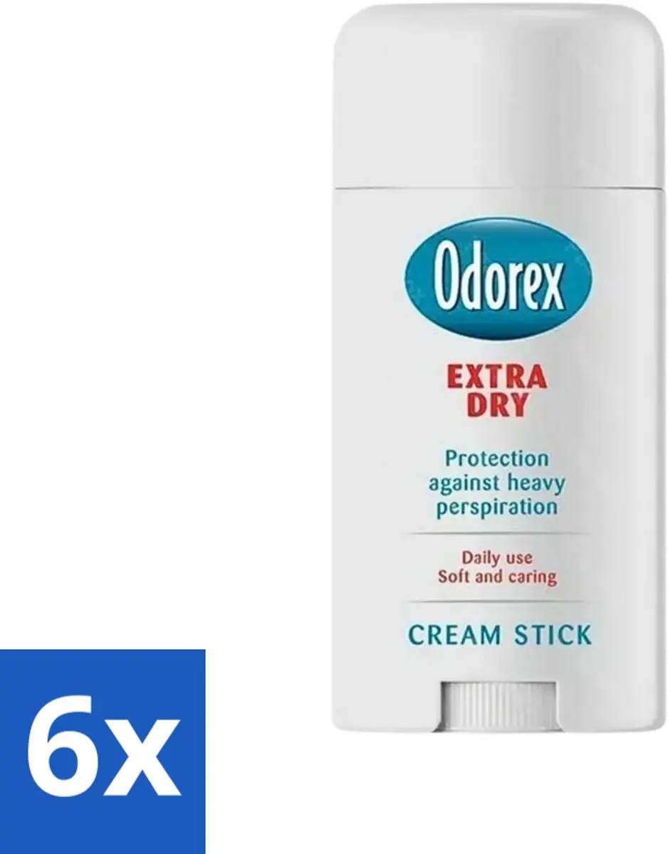 Odorex Extra Dry Stick 40ml - 240ml (6x4) - Geurloos