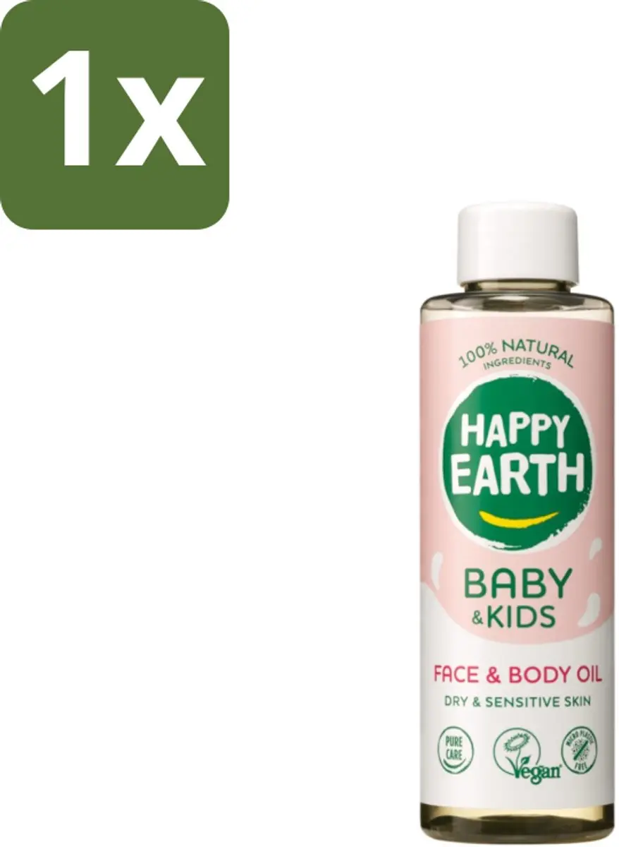 Happy Earth Baby & Kids Gezichts- en Lichaamsolie 150ml
