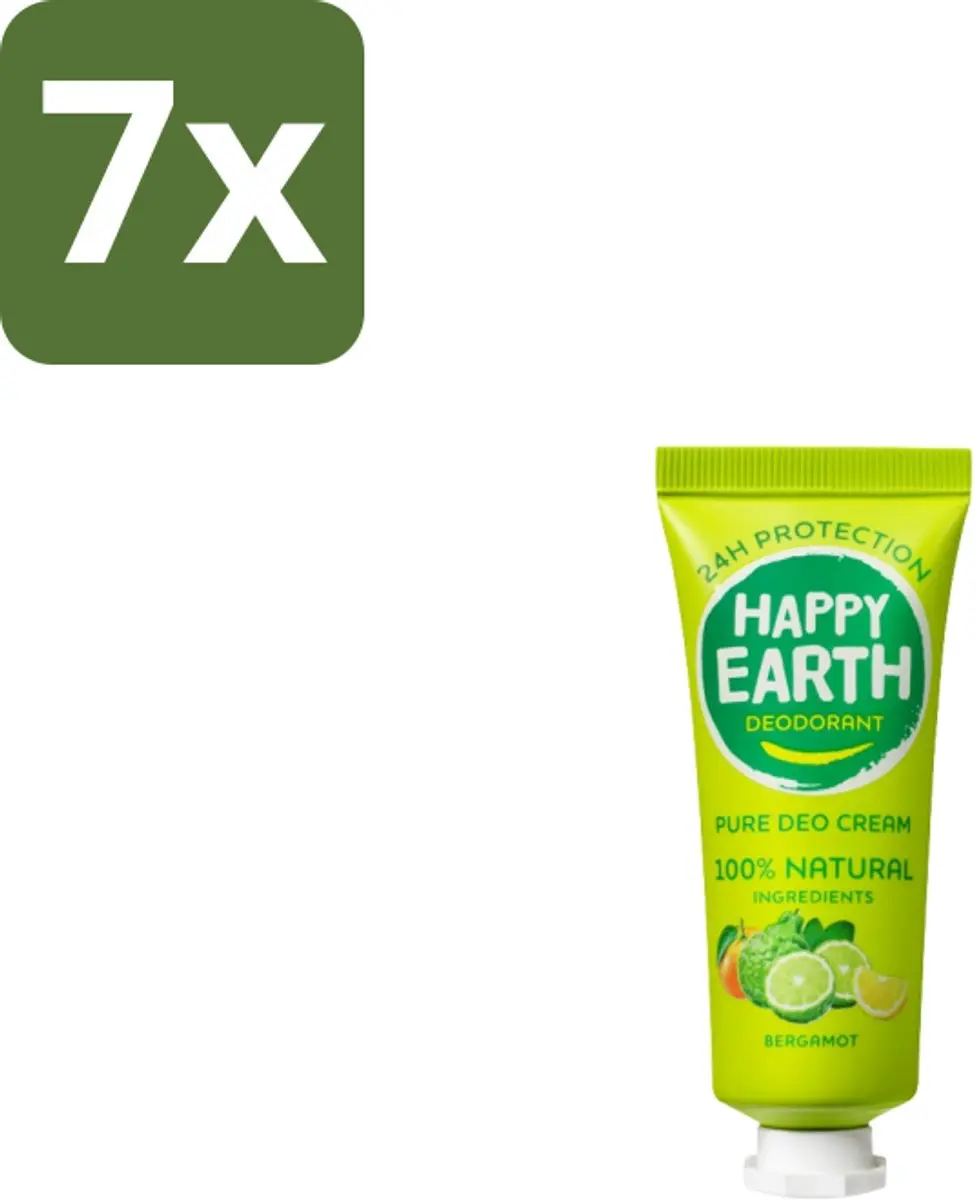 Happy Earth Bergamot Deodorantcrème 280ml