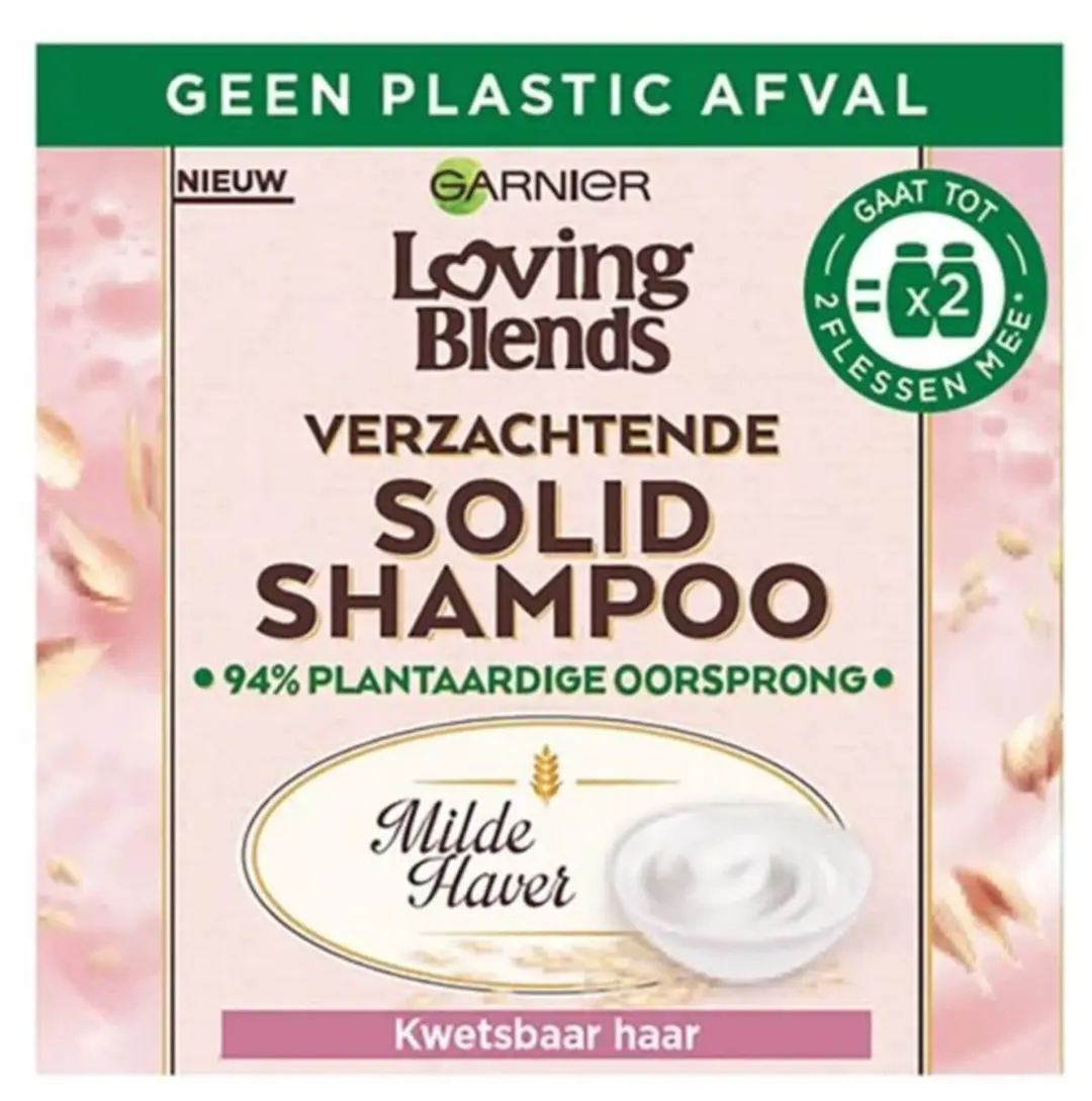 Garnier Loving Blends Milde Haver Solid Shampoo Bar 60g