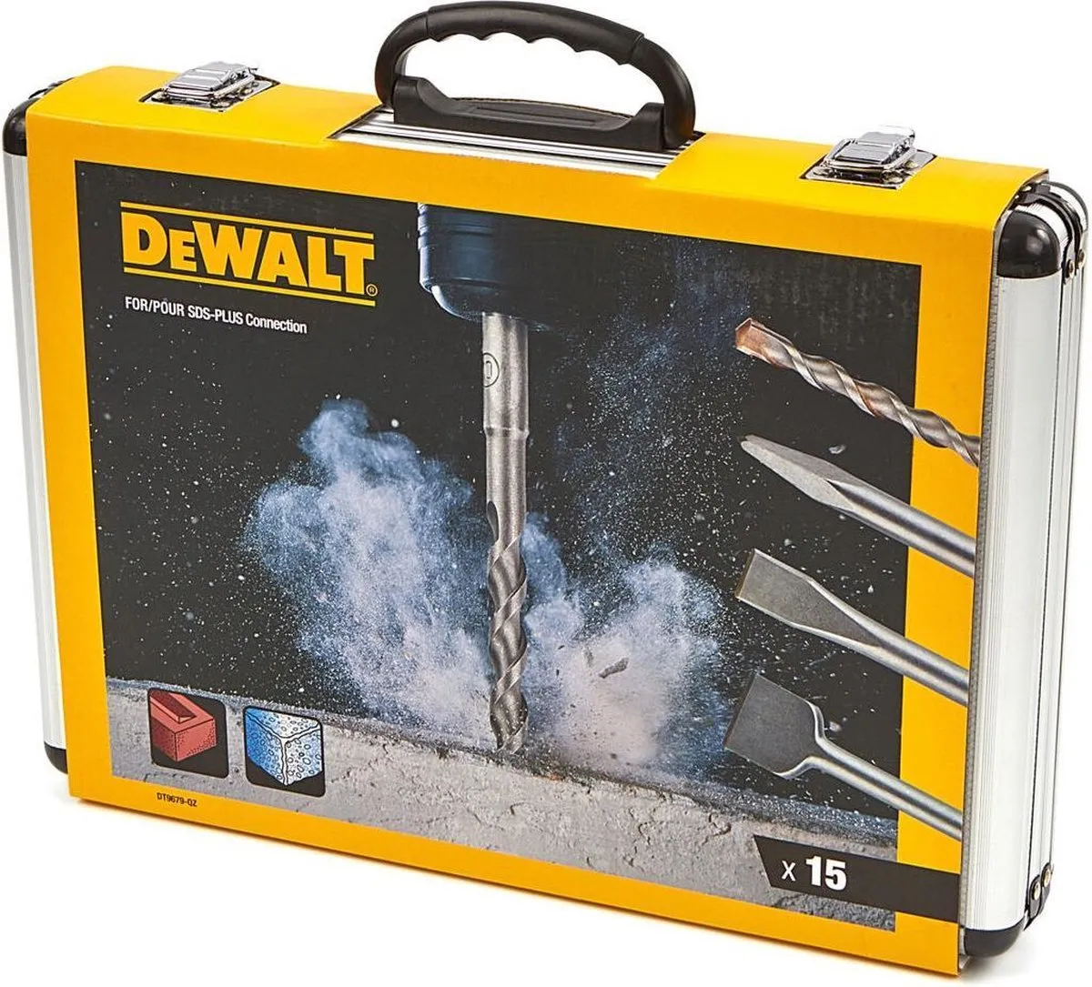 DeWalt DT9679 SDS-Plus Boor- en Beitelset 15-delig - Beton/Steen