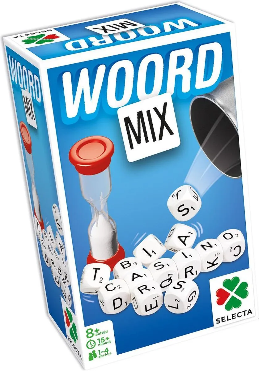Tactic Woord Mix Dobbelspel - 13 Letterdobbelstenen - 8 Spelers
