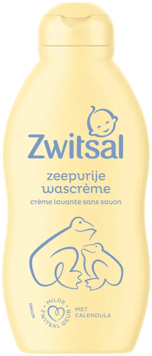 Zwitsal Zeepvrije Wascrème 200ml - 25 Stuks