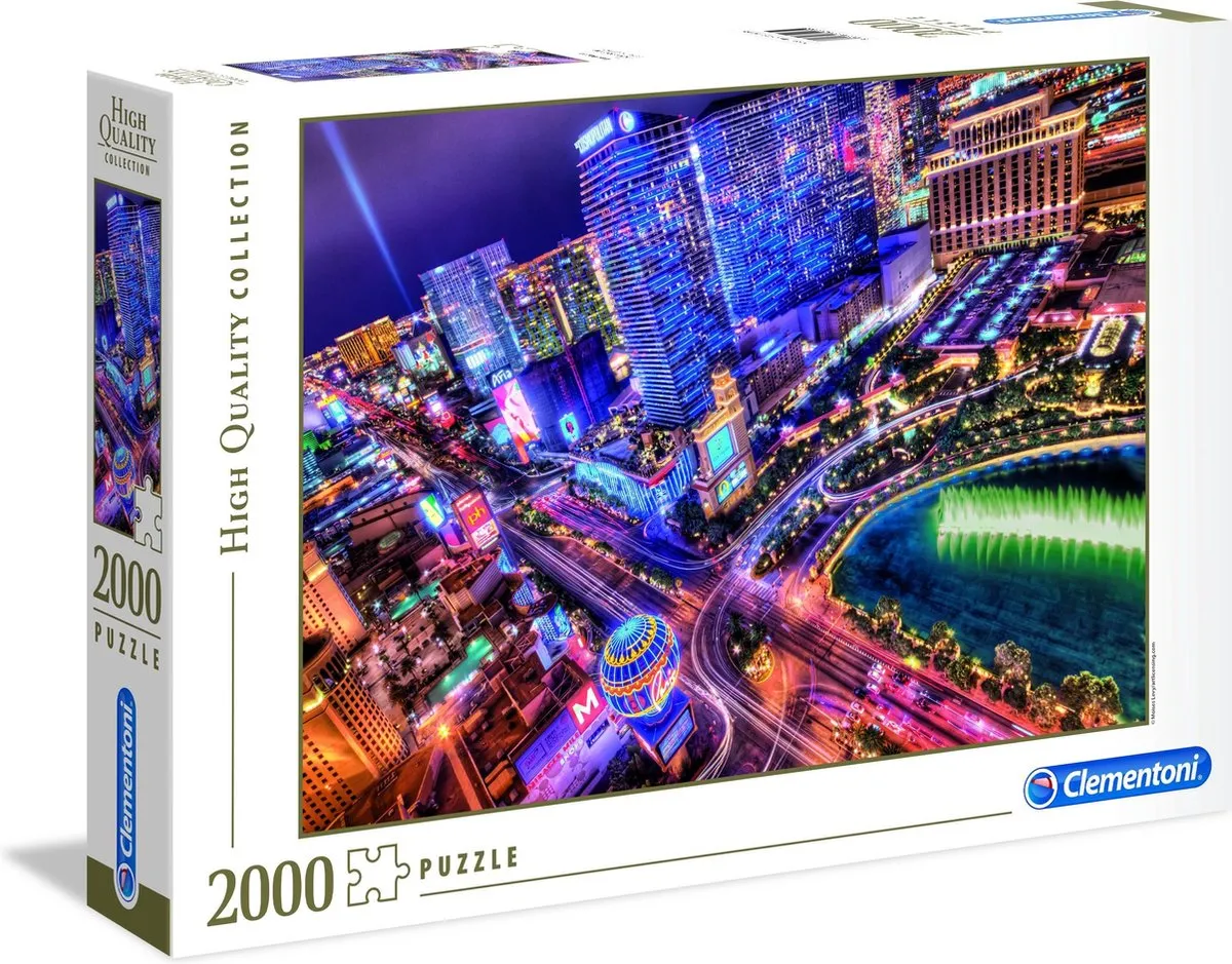 Clementoni Las Vegas Puzzel 2000 Stuks