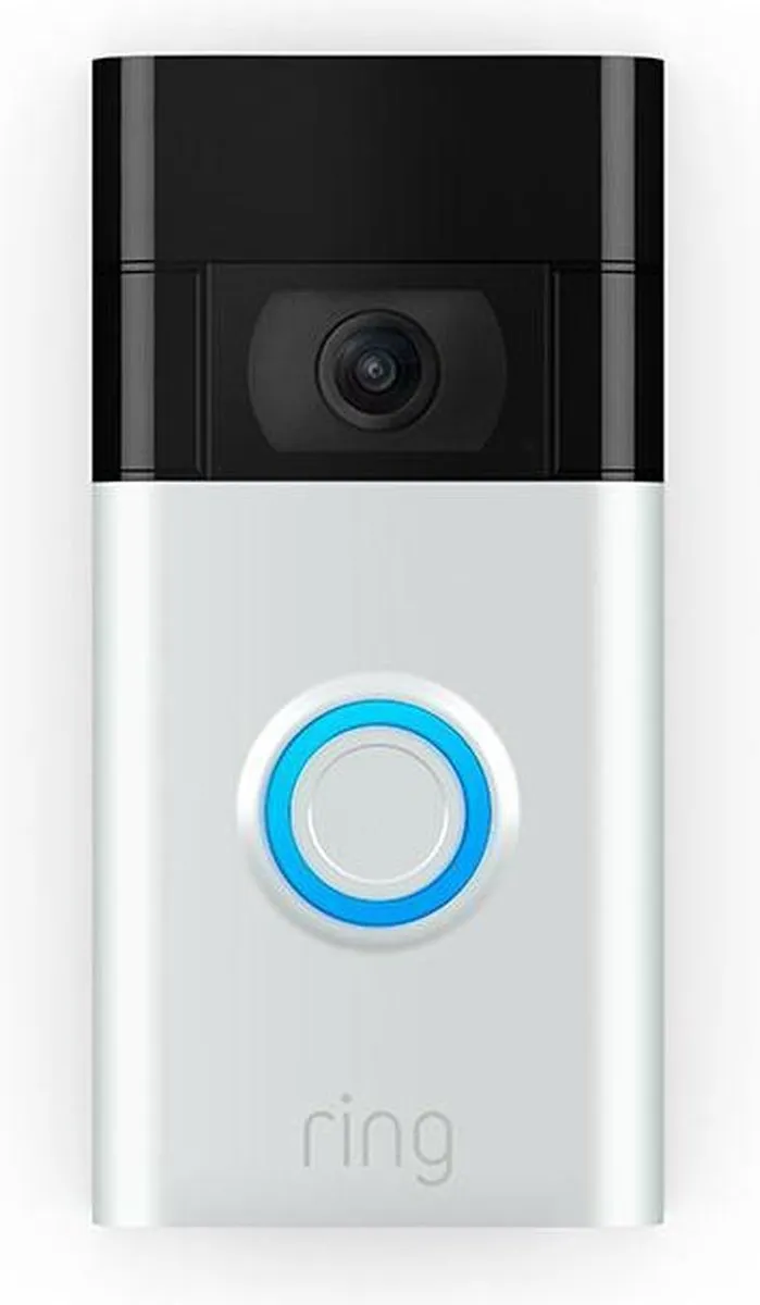 Ring Video Deurbel (2de generatie) - Draadloos - 1080p HD-video - Zilver