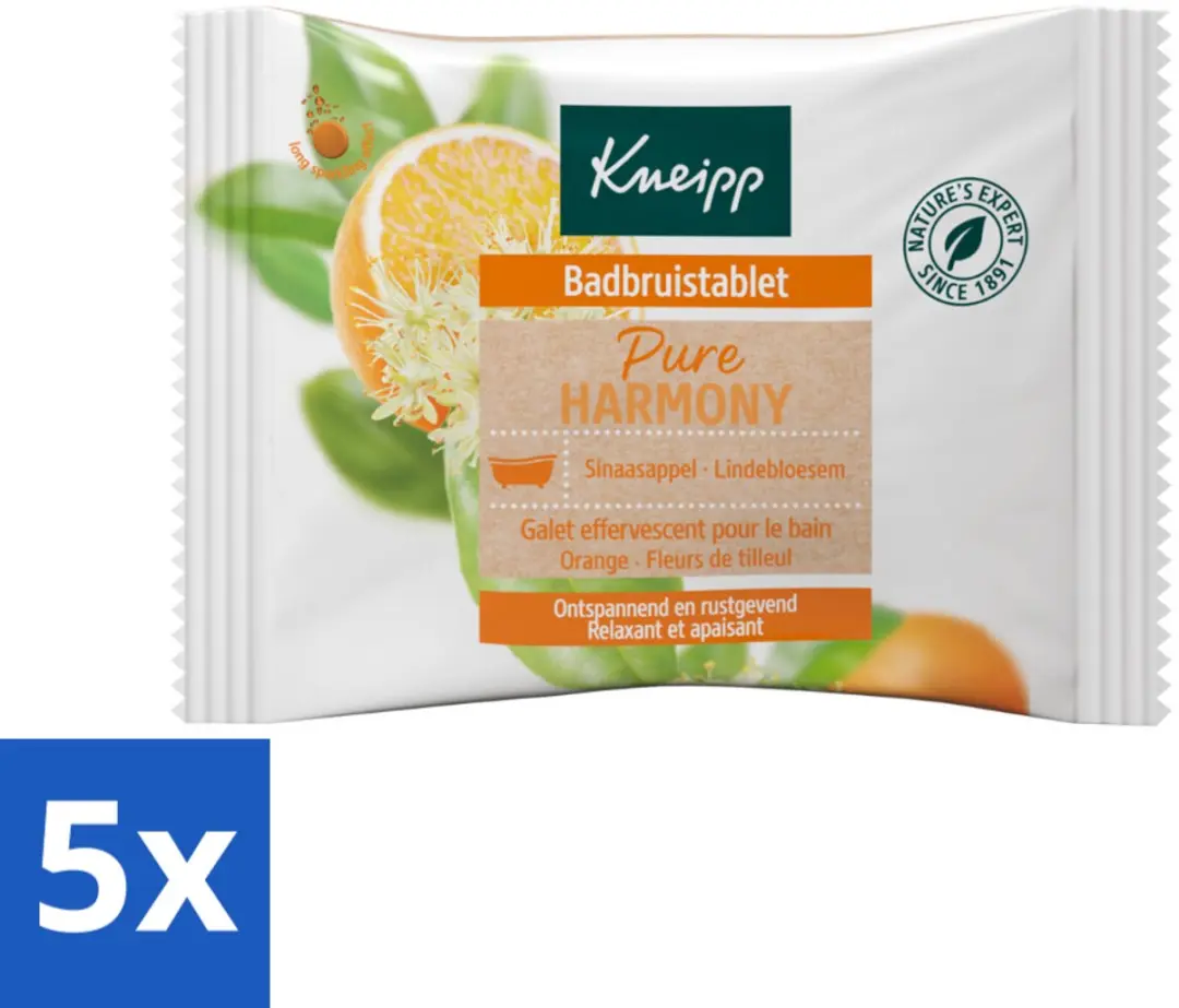Kneipp Badbruistablet Oranje Lindebloesem