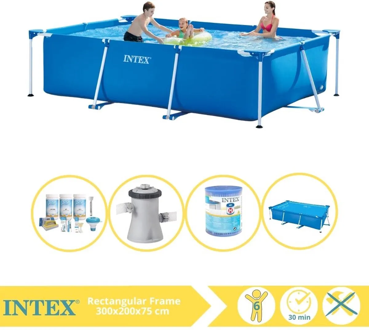 Intex 28272NP Opzetzwembad 300x200x75cm