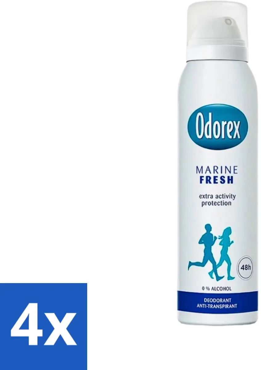 Odorex Deodorant Spray Marine Fresh 150ml - 4 Stuks