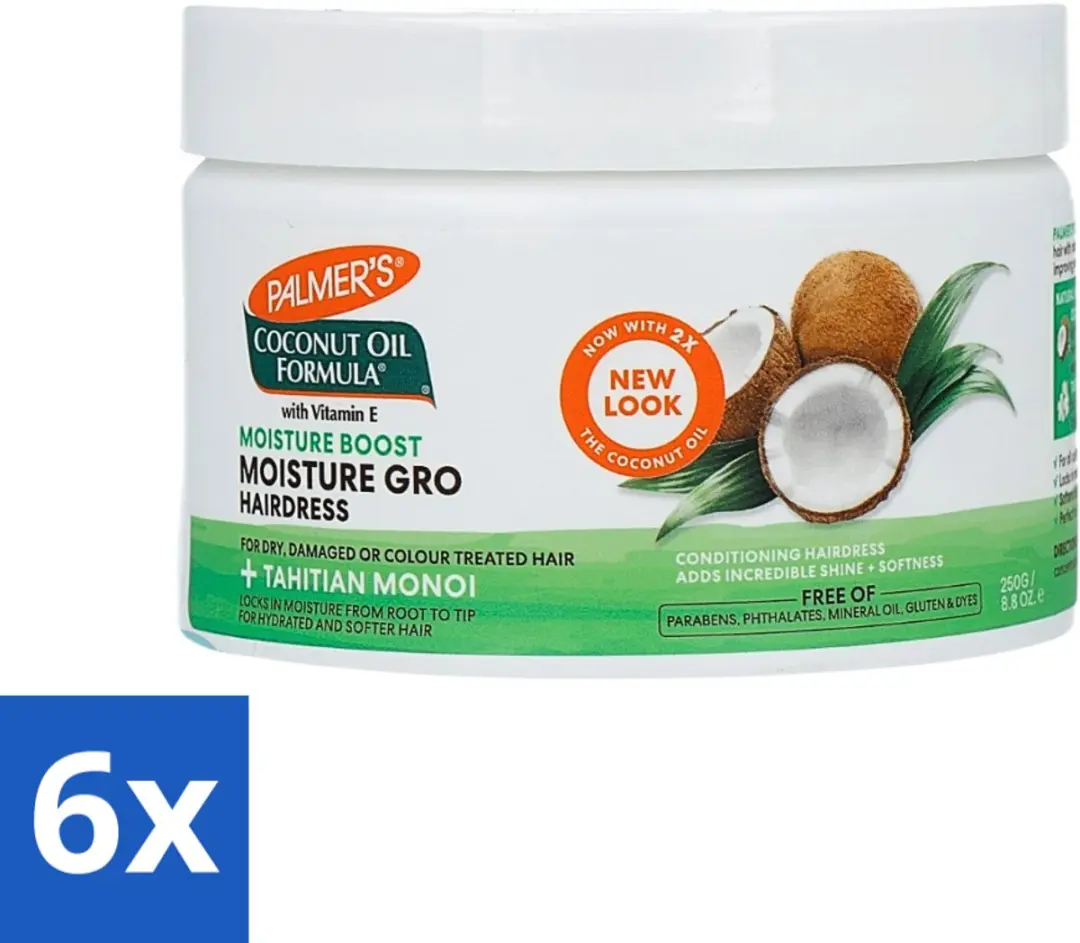Palmers Cremespoeling Coconut Oil 250ml - 6 Stuks