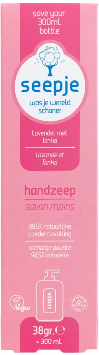 Seepje Handzeep Lavendel met Tonka - 38g - 10 Stuks
