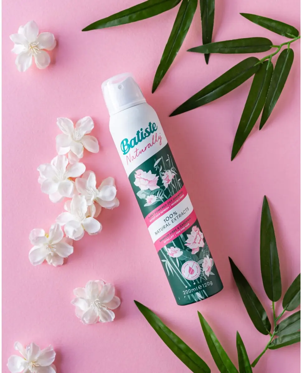 Batiste Naturally Bamboo Fibre & Gardenia Droogshampoo 200ml - 10 Stuks