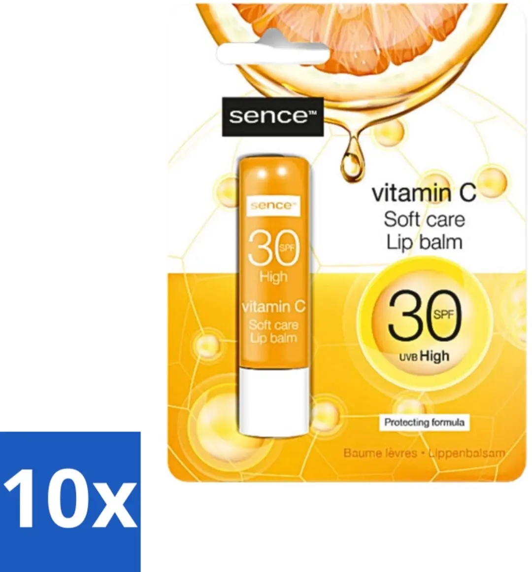 Sence Soft Care Vitamin C Lippenbalsem - 10 Stuks - 43g