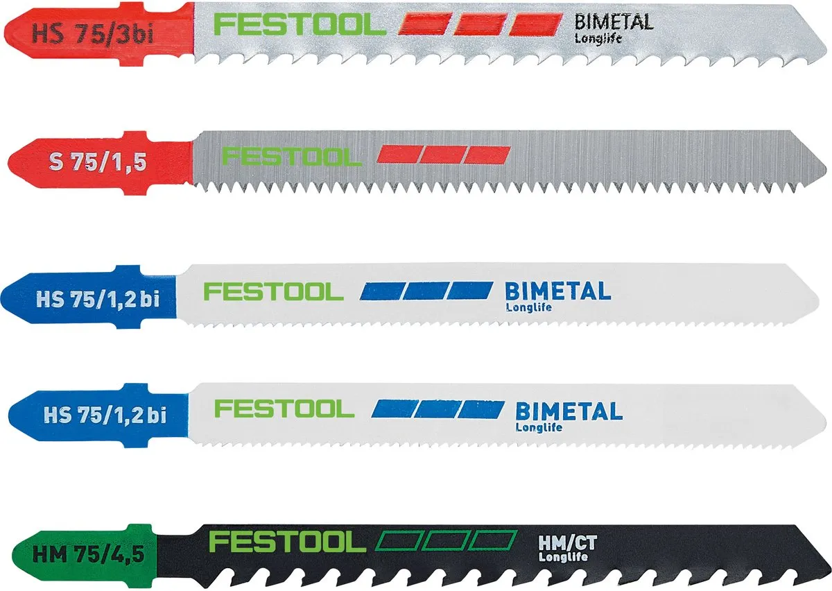 Festool STS-Sort/21 Decoupeerzaagbladset 21 Stuks - Metaal/Kunststof