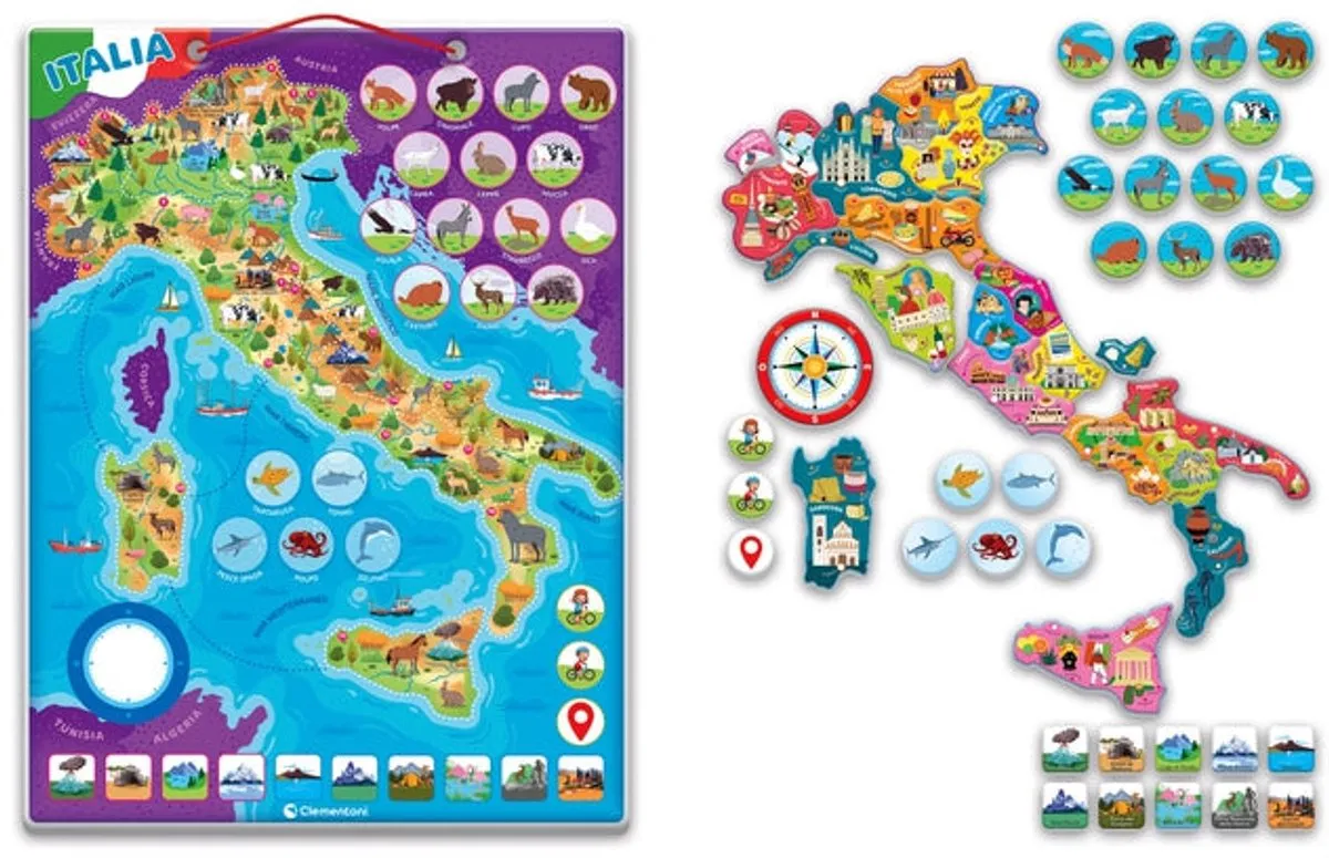 Clementoni 16690 Magneetpuzzel Kaarten - Multi-kleur - afbeelding 5 van 6