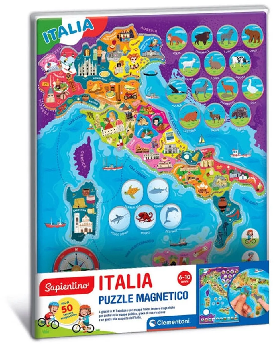 Clementoni 16690 Magneetpuzzel Kaarten