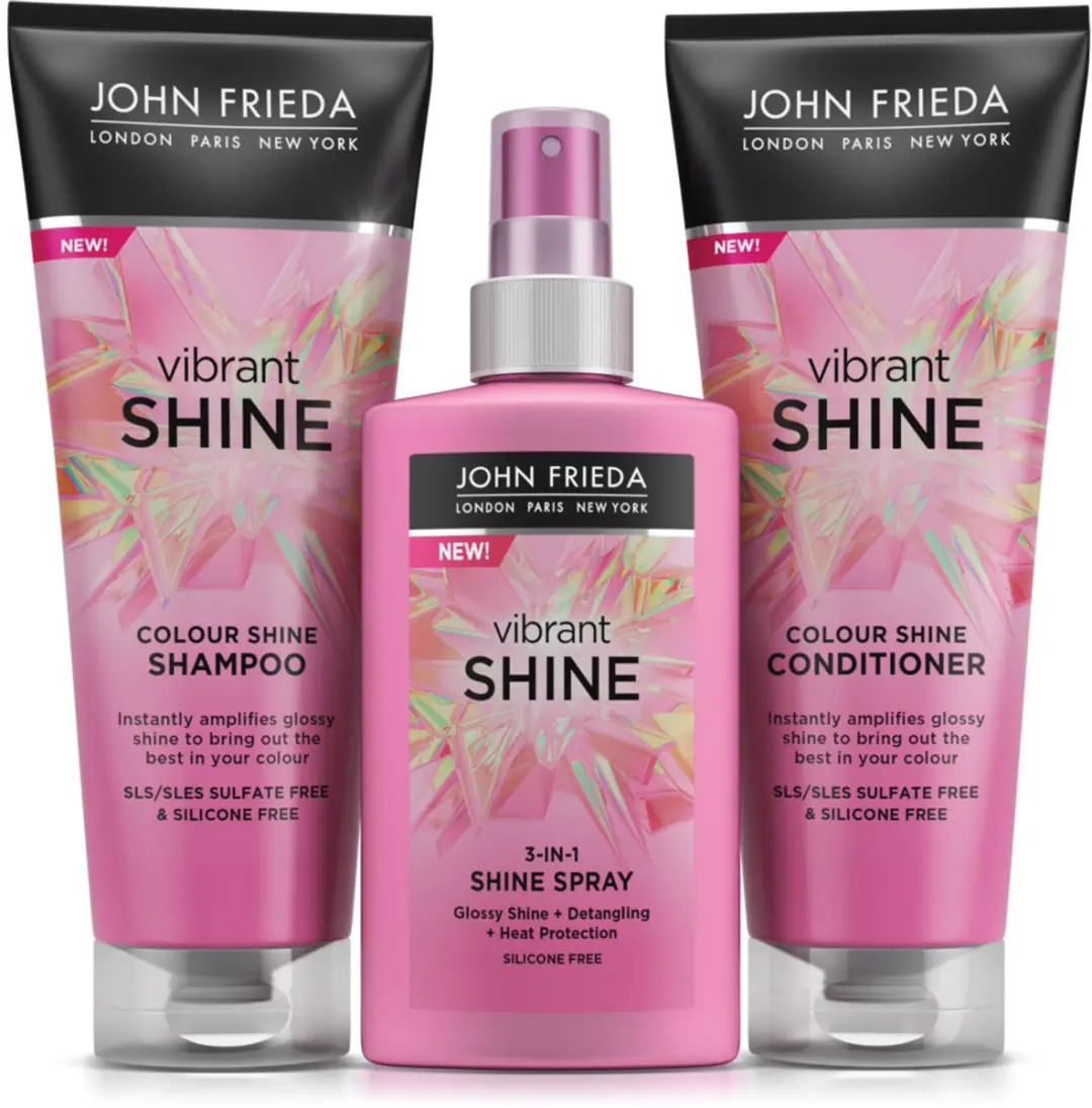 John Frieda Vibrant Shine Colour Conditioner 250ml - 3 Stuks