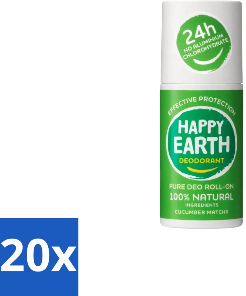 Happy Earth Cucumber Matcha Deodorant Roll-On 75ml