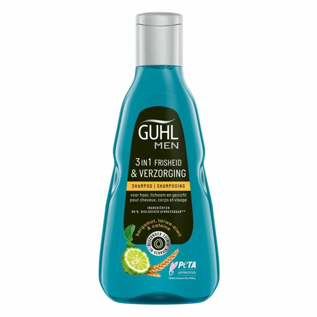 Guhl Freshness & Care Man 3-in-1 Shampoo - 6x250ml