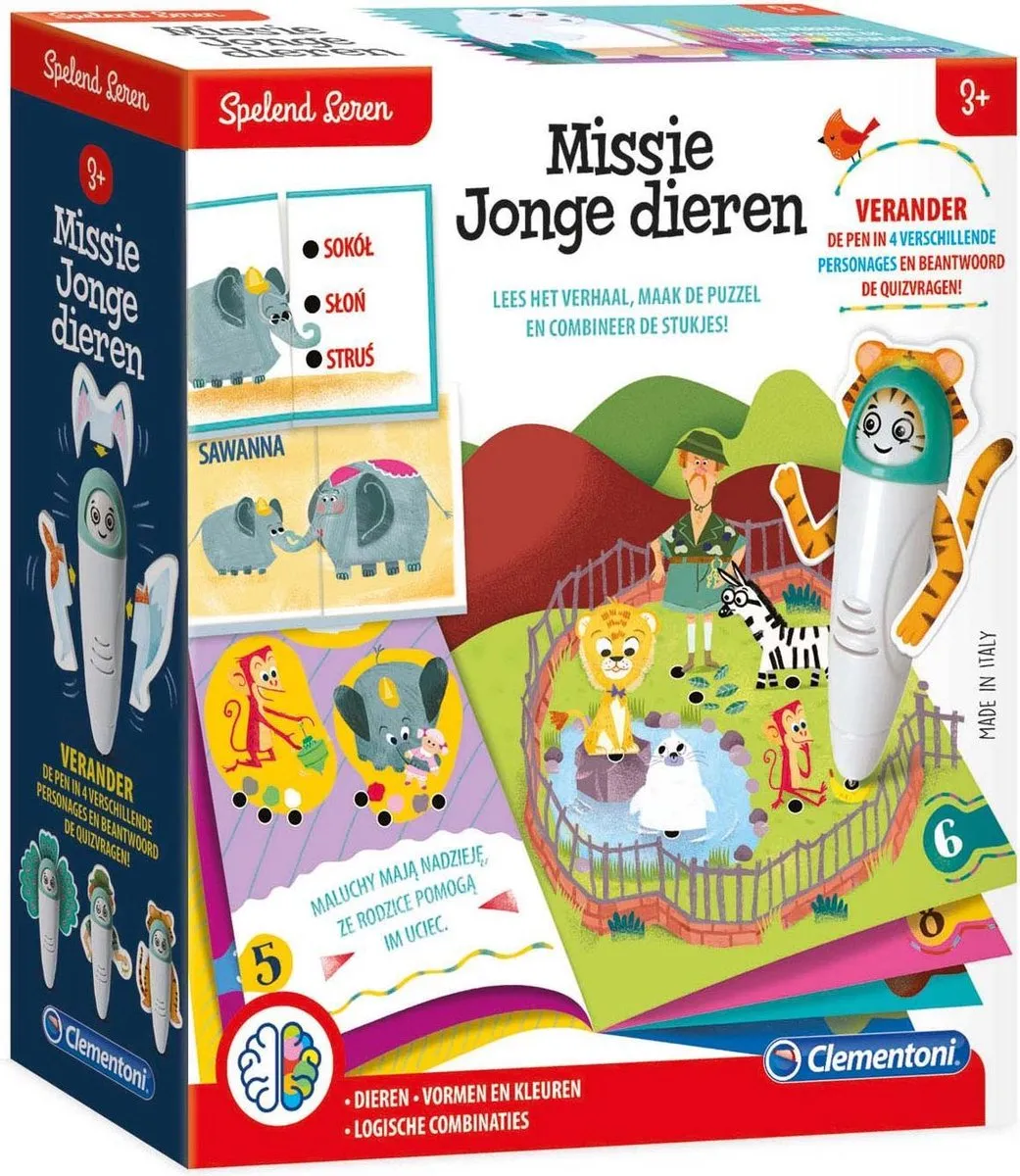 Clementoni Interactive Pen Puppies Puzzel - Multicolor - afbeelding 2 van 4