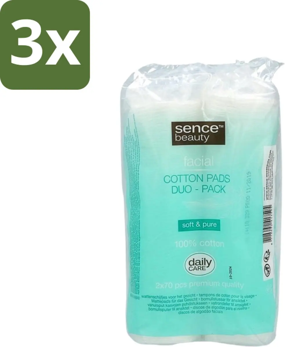 Sence Wattenschijfjes 2x70 Stuks - 3 Stuks