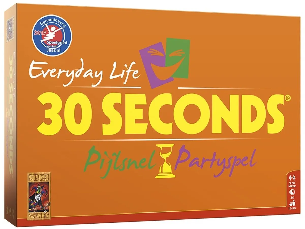 999 Games 30 Seconds Everyday Life Partyspel - 28 Spelers