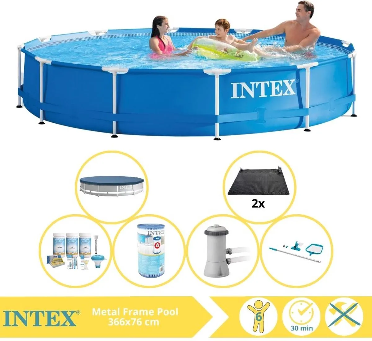 Intex Metal Frame Zwembad 366x76cm