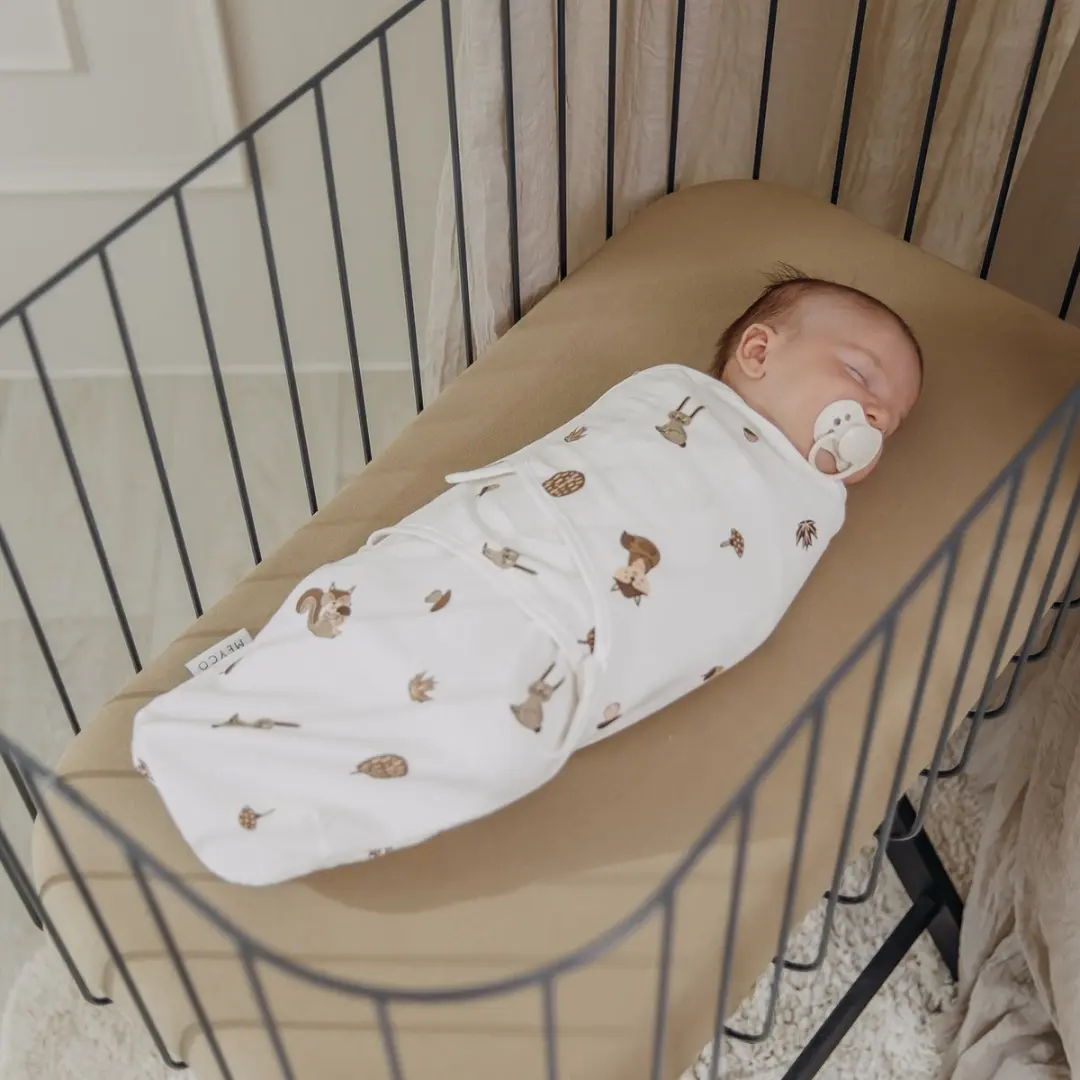 Meyco Baby Forest Animals SwaddleMeyco Inbakerdoek - Sand - 2 Stuks