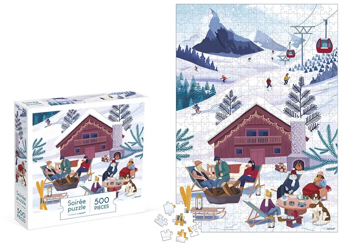 Janod Kidult Winter In De Bergen Puzzel 500 Stuks