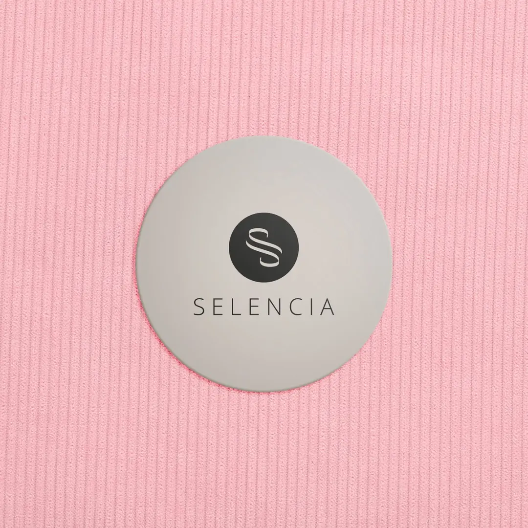 Selencia Corduroy Laptophoes 16 inch - Soft Blush