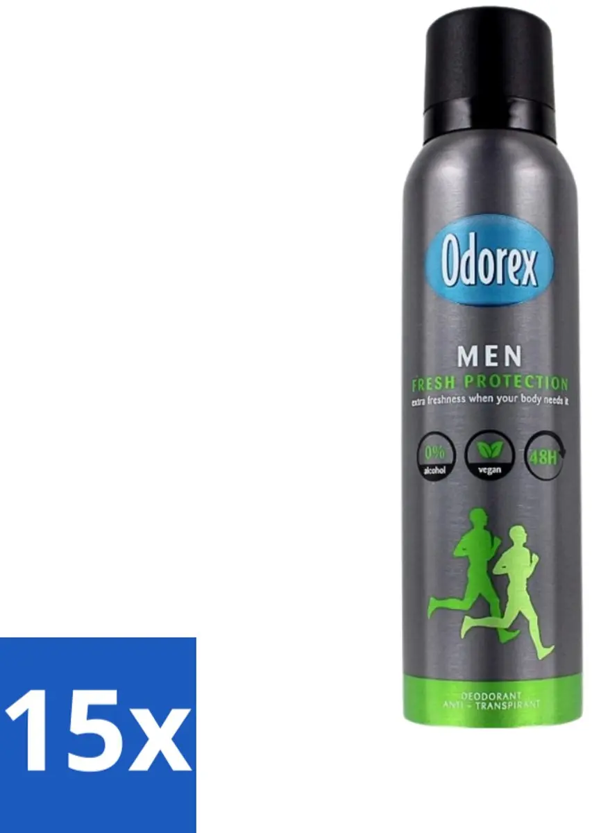 Odorex Deodorant Spray Fresh Protection 150ml - 15 Stuks