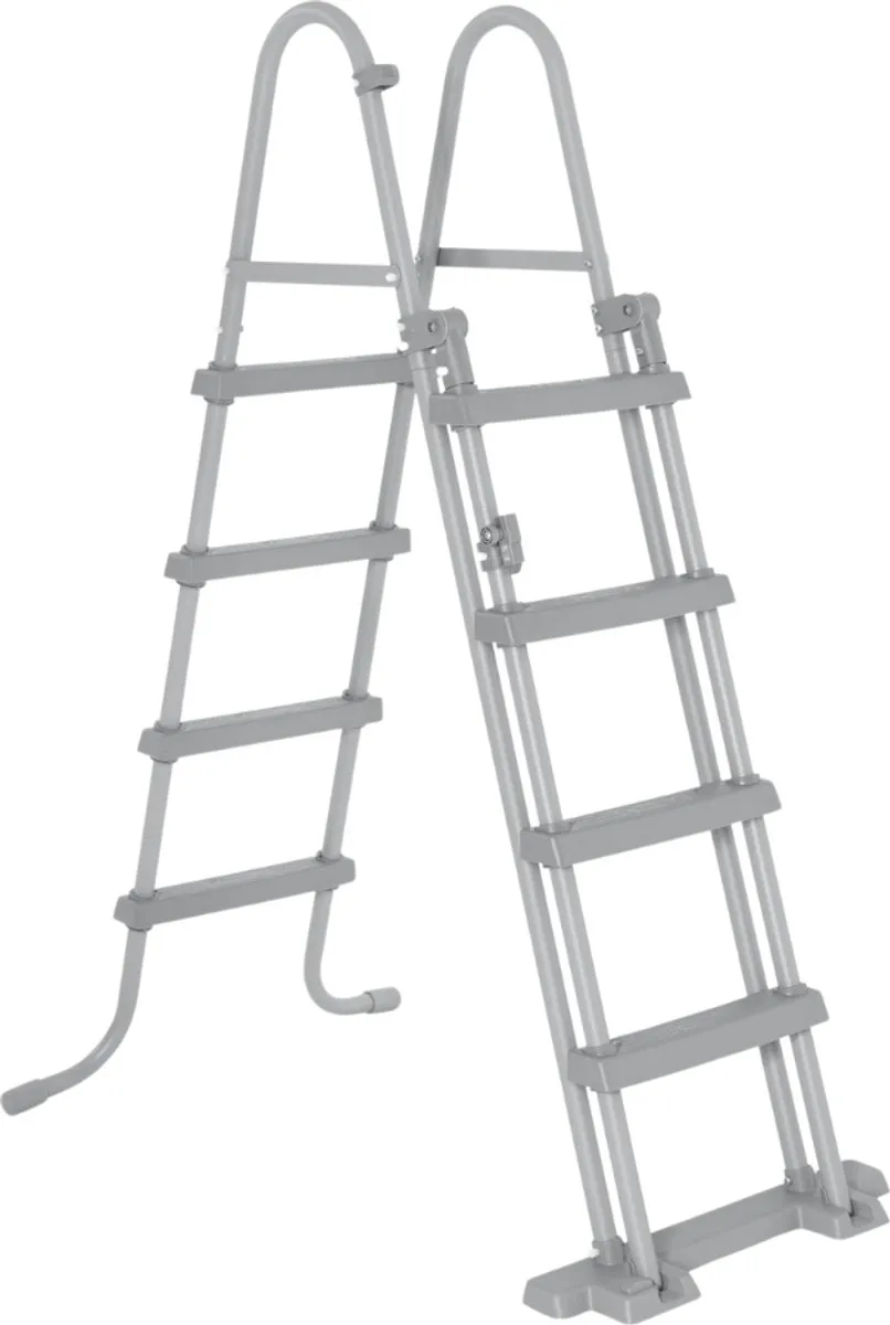 Bestway Power Steel Houtprint Opzetzwembad 610x366x122cm - 20.241L - Grijs
