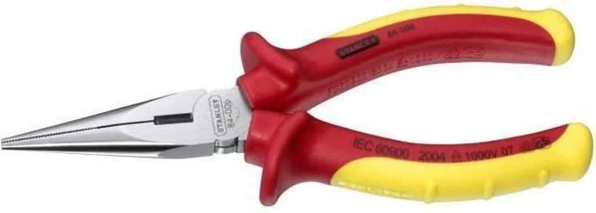 Stanley VDE 1000V Telefoontangen 160mm - Geel