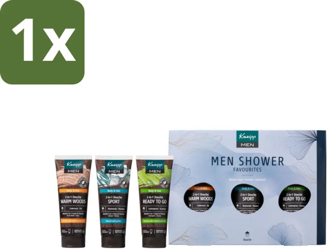 Kneipp Men Shower Favourites Geschenkset - 3 Stuks