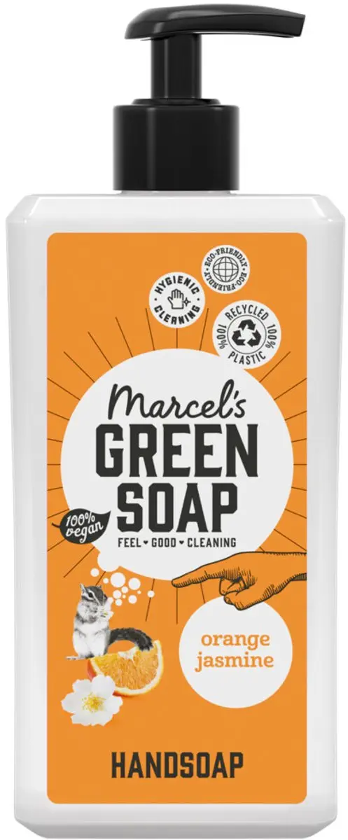 Marcel's Green Soap Handzeep Sinaasappel & Jasmijn 500ml - 20 Stuks