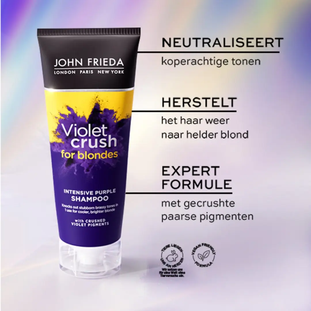 John Frieda Sheer Blonde Violet Crush Shampoo 250ml - 3 Stuks