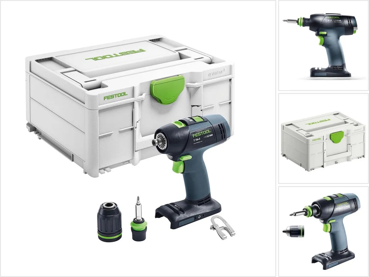 Festool T18+3-Basic Accu Schroefboormachine 576448