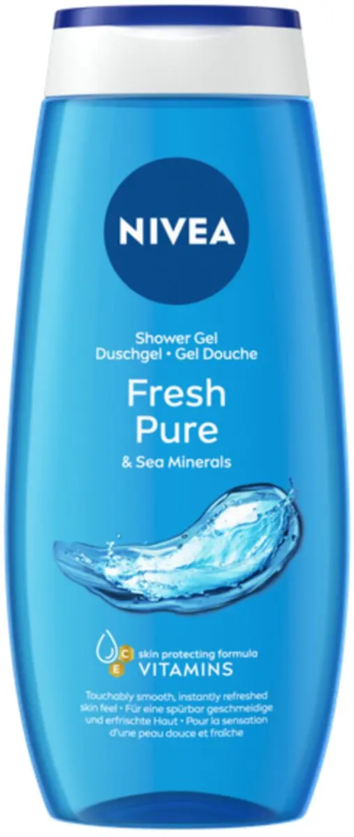 NIVEA Douchegel Fresh Pure 250ml - 1000ml (4x250ml)