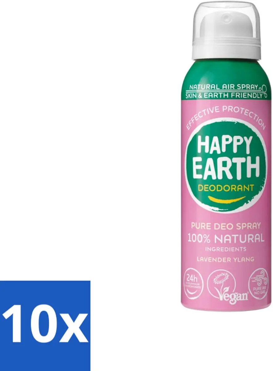 Happy Earth Deodorant Spray Lavender Ylang 100ml