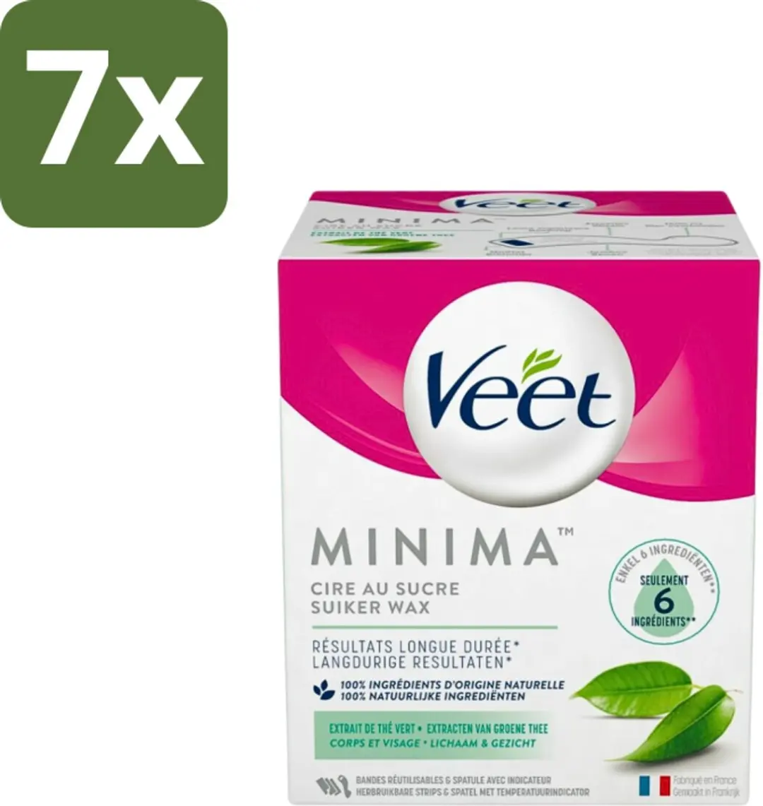 Veet Warme Wax Minima Groene Thee 1750ml