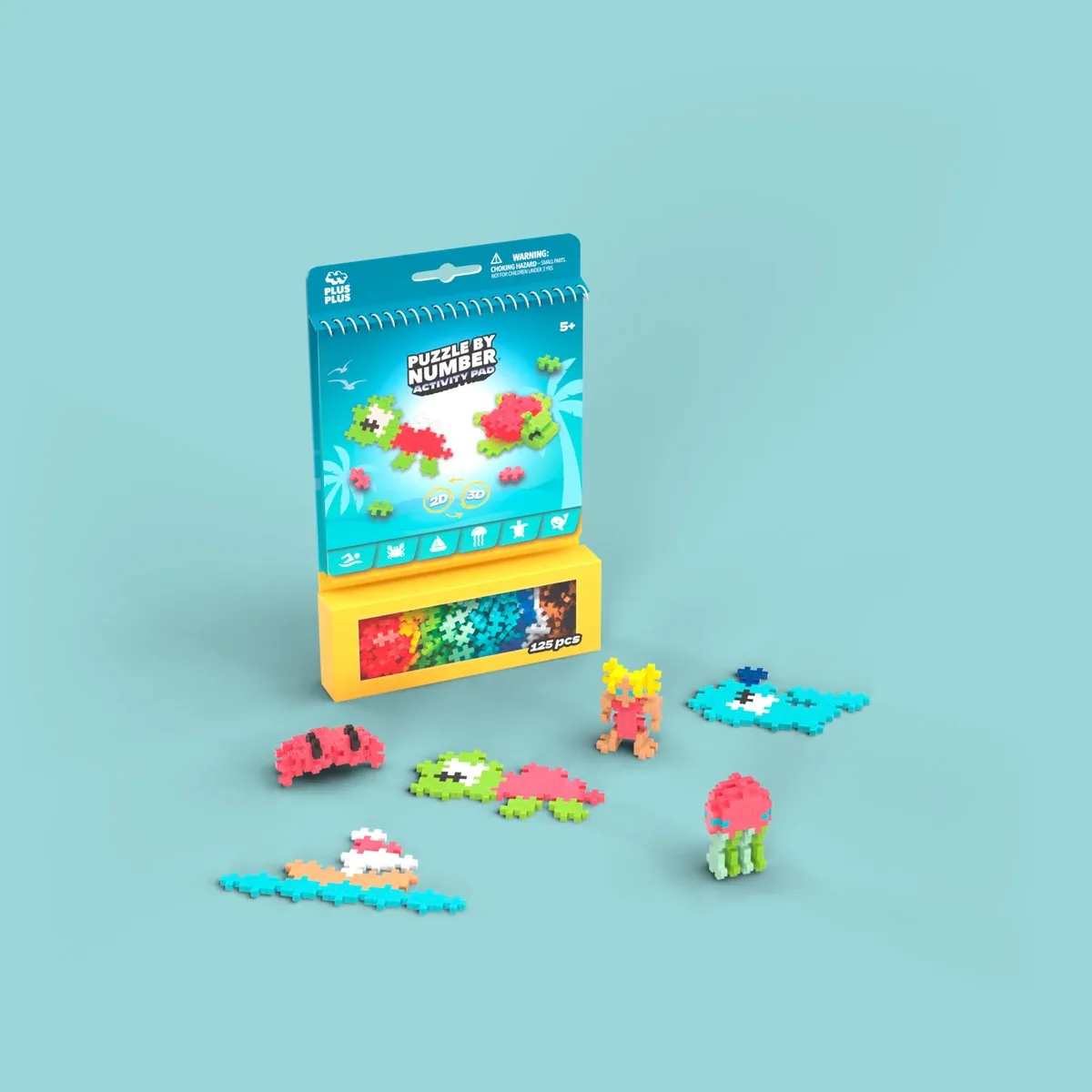 Plus-Plus Activity Pad Oceaan 3991 - 125 Stuks