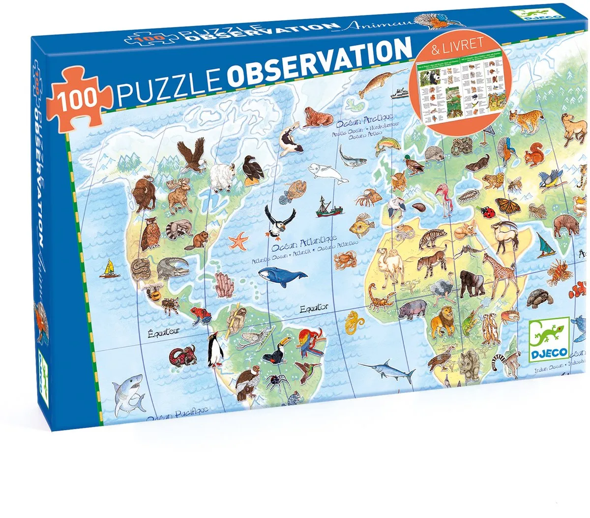Djeco De Dierenwereld Puzzel 100 Stuks
