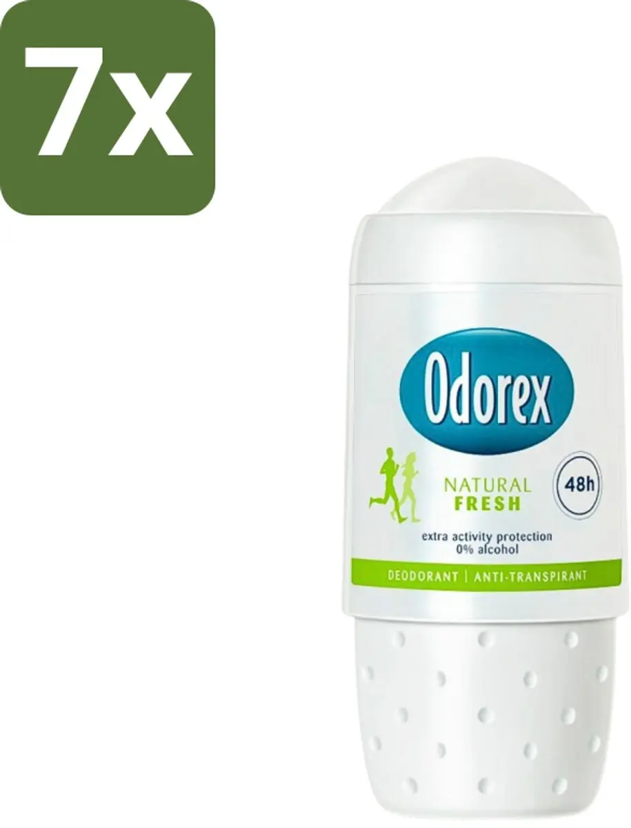 Odorex Natuurlijk Deodorant Roller 50ml - 7 Stuks