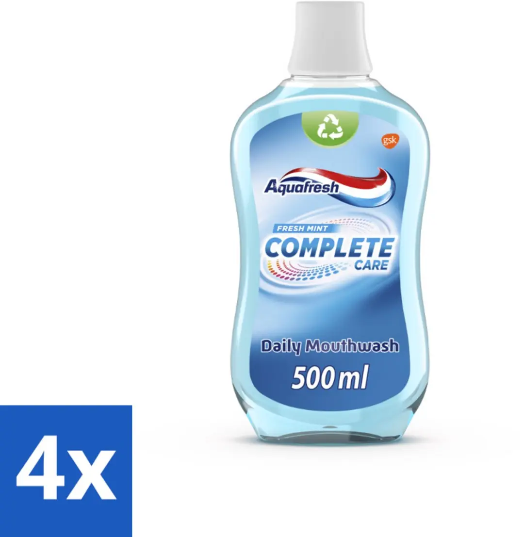 Aquafresh Complete Care Mondwater 2000ml (4x500ml)